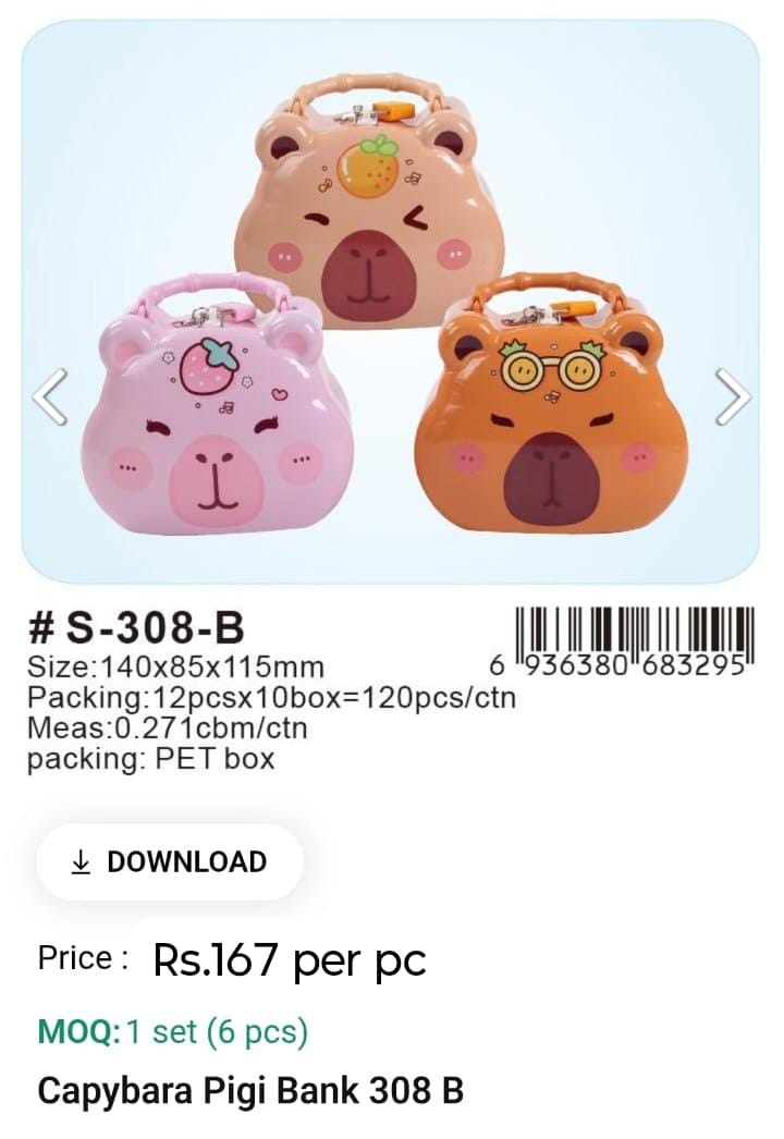 Capybara Pigi Bank