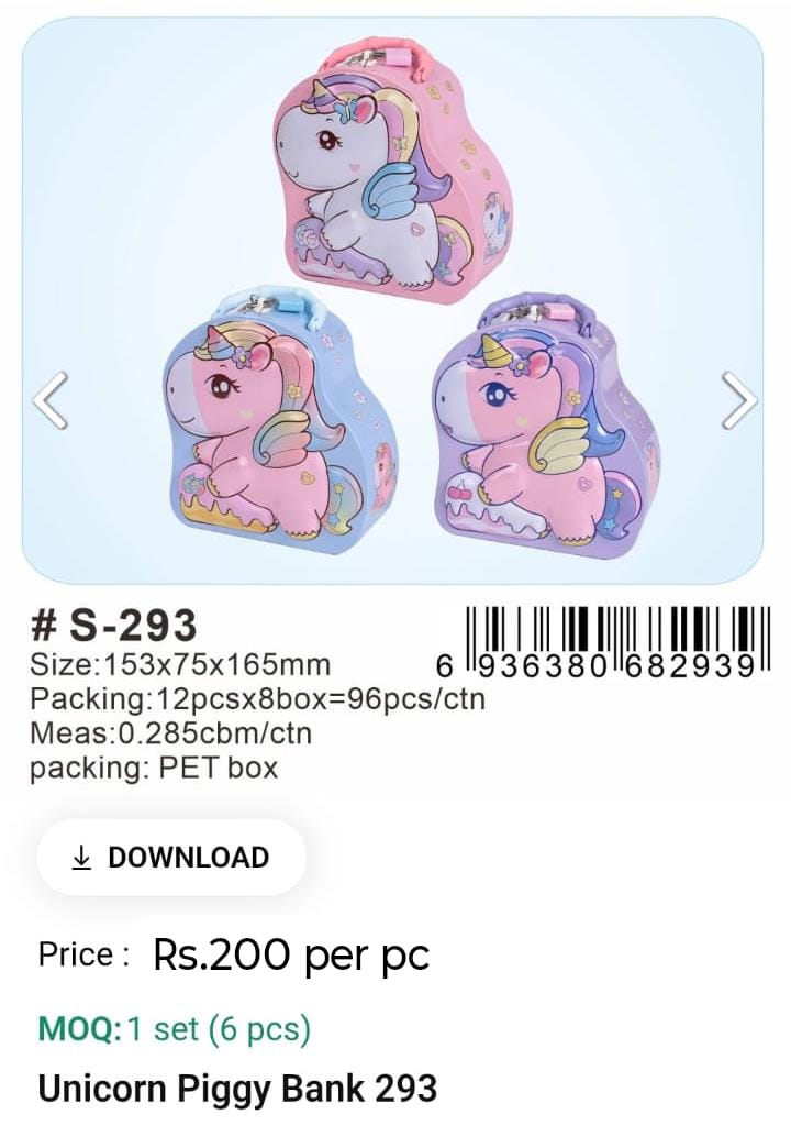 Unicorn Piggy Bank