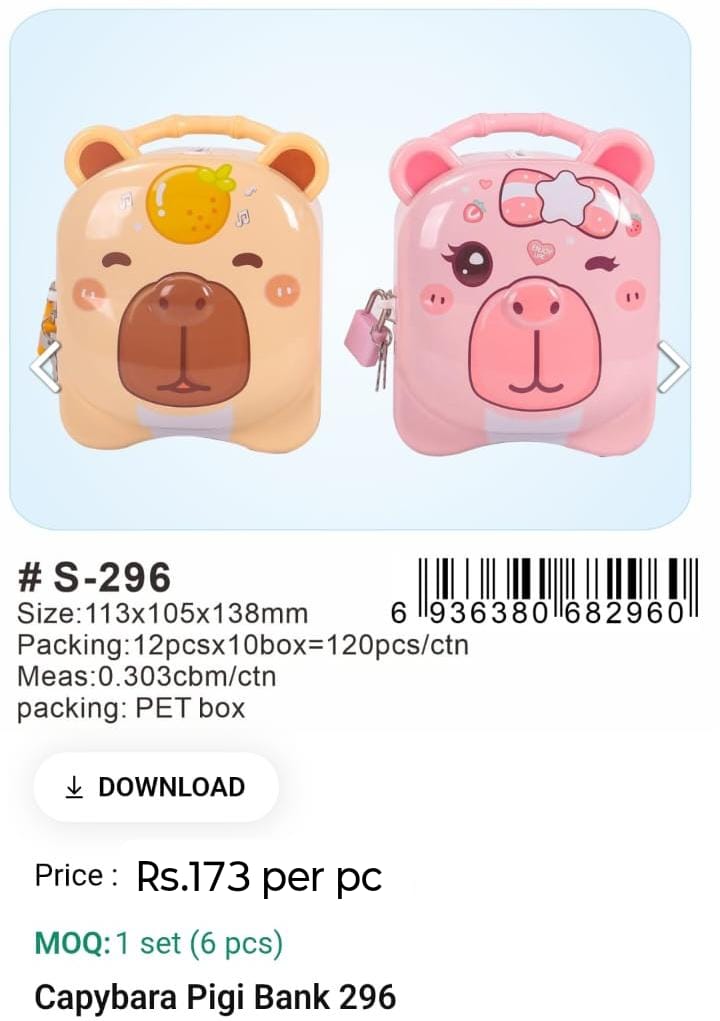Capybara Pigi Bank
