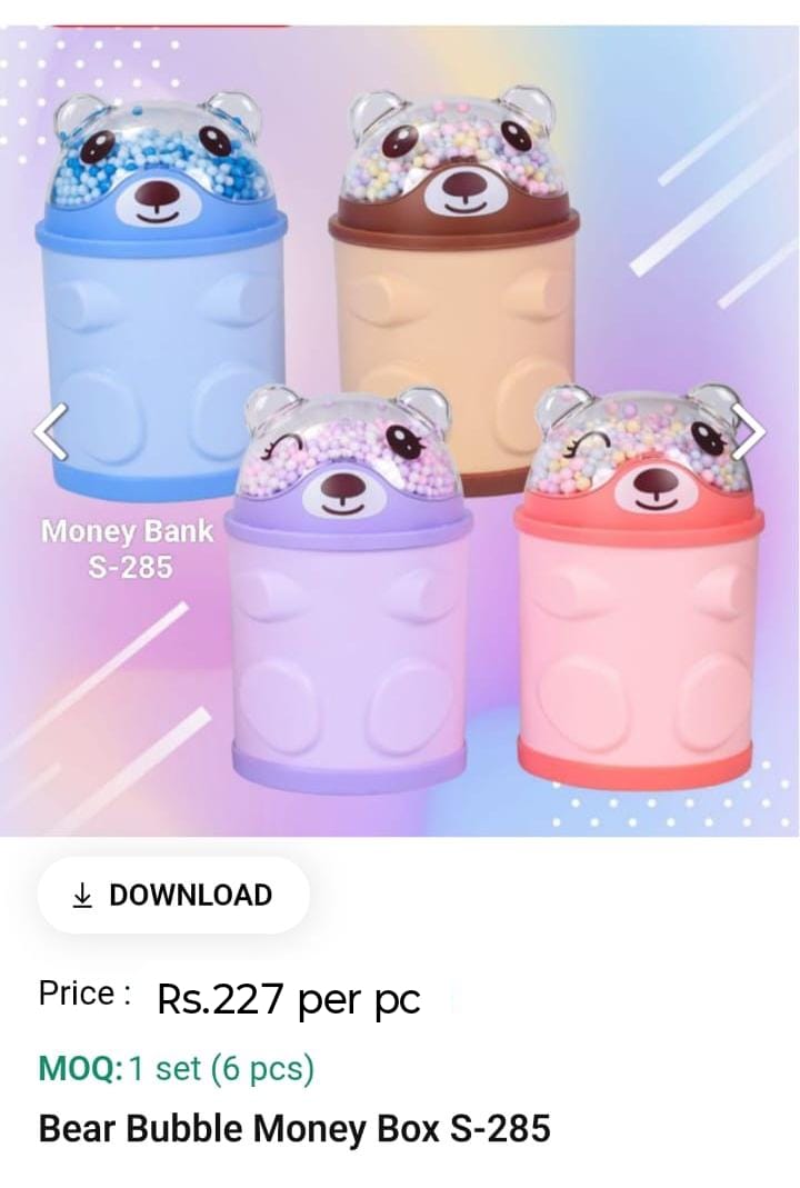 Bear Bubble Money Box