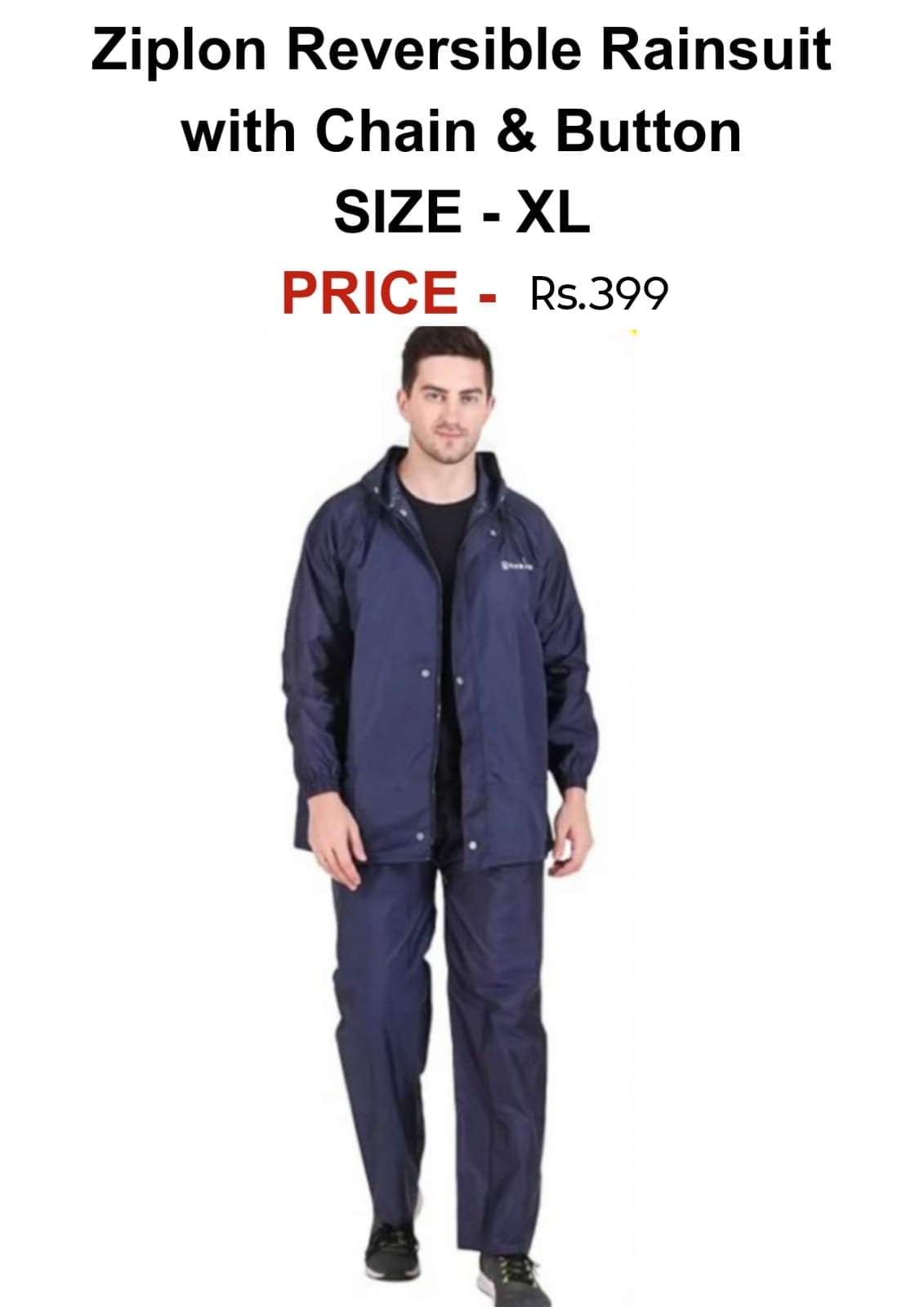 Ziplon Reversible Raincoat