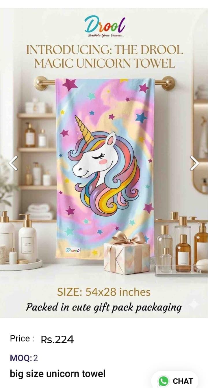 Big Size Unicorn Towel
