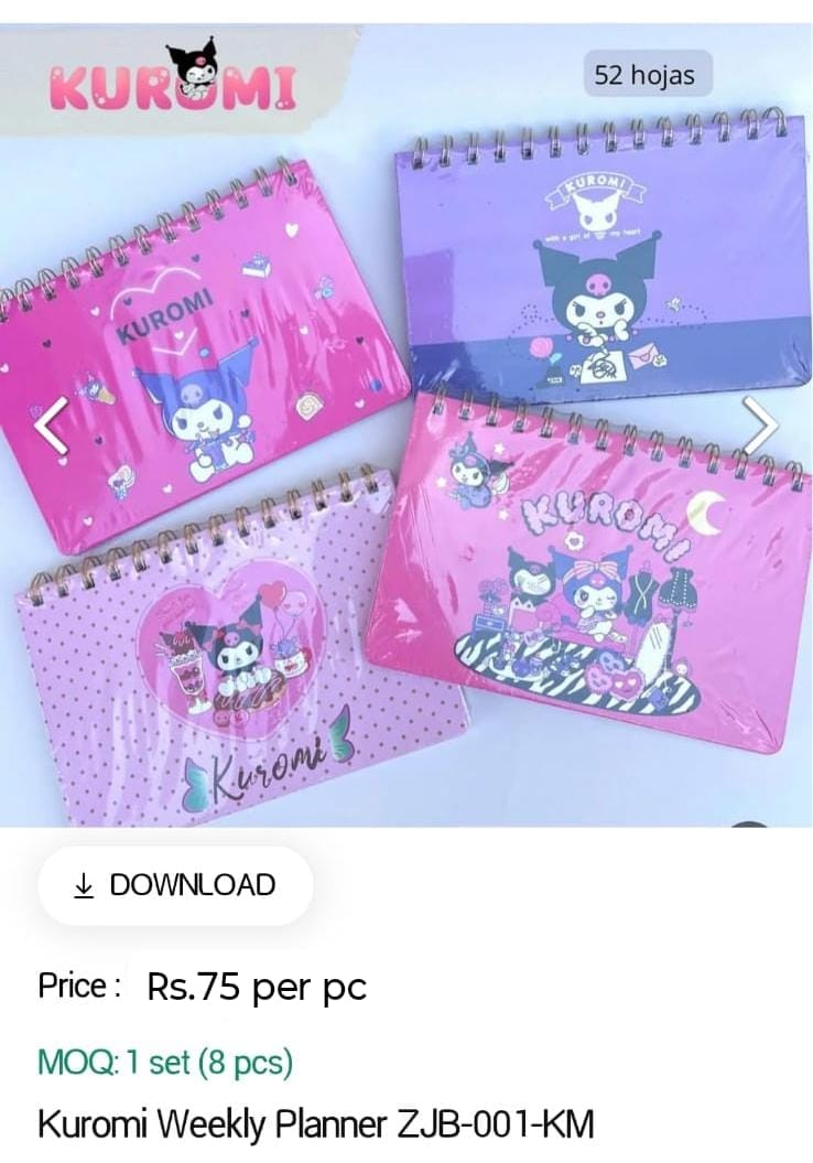 Kuromi Weekly Planner Diary