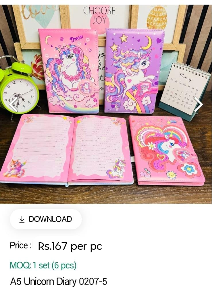 A5 Unicorn Diary