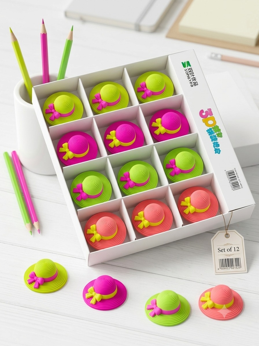 Fancy 3D Cap  Eraser