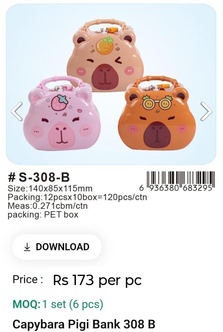 Capybara Pigi Bank