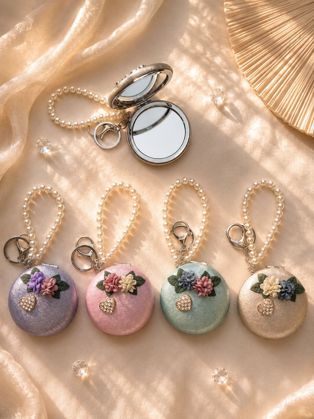 Handcrafted Keychain Mirror