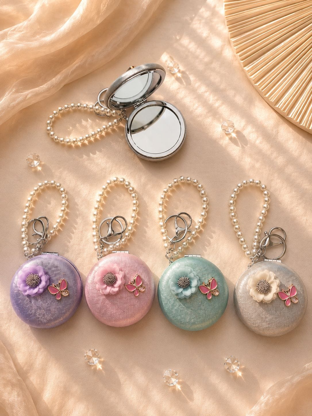Handcrafted Keychain Mirror