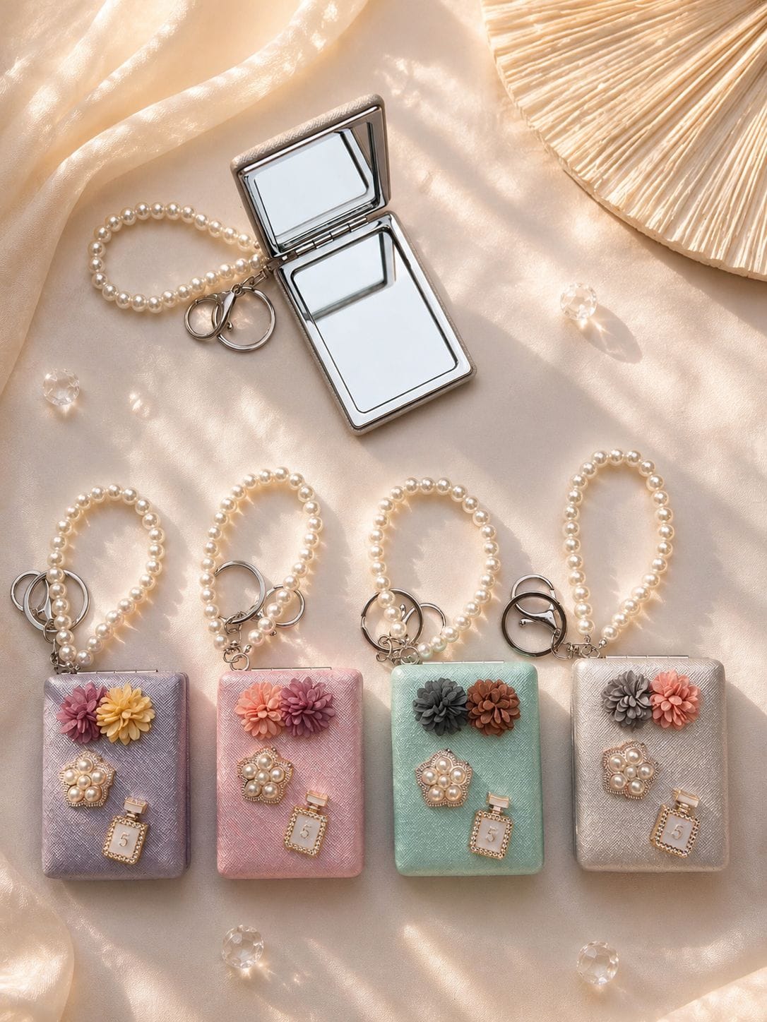 Handcrafted Keychain Mirror