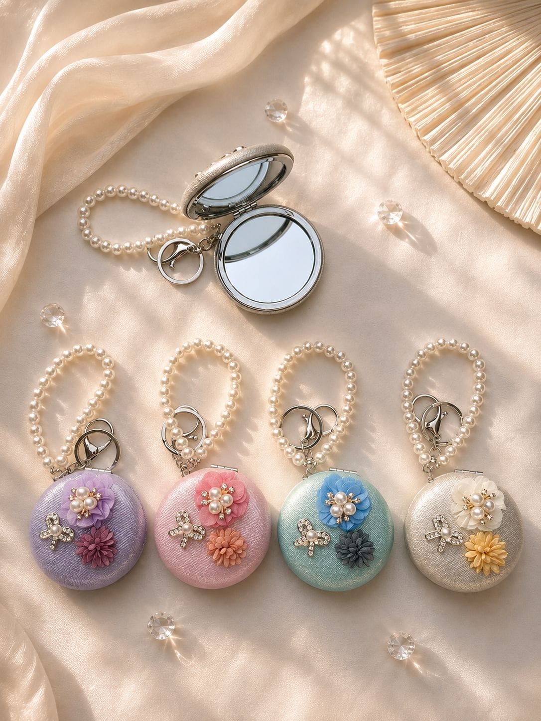 Handcrafted Keychain Mirror