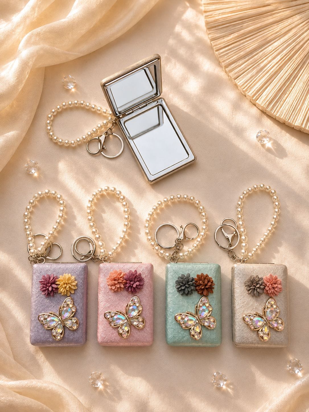 Handcrafted Keychain Mirror