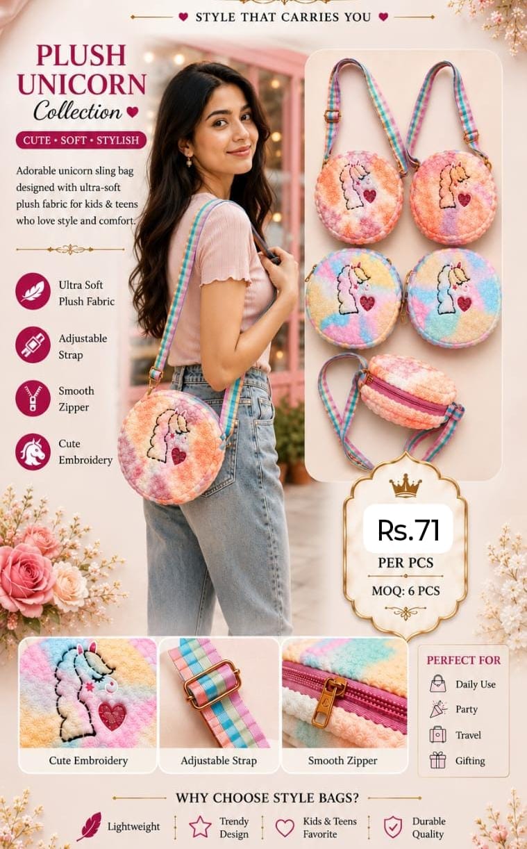 Cute stylish kids sling bag