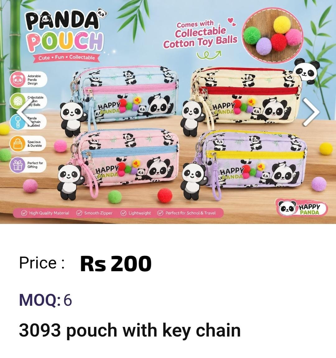 Kids Pouch With Keychain