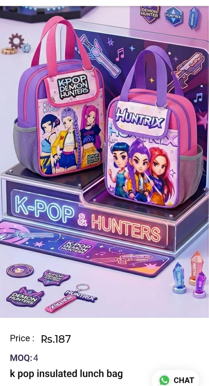 K Pop Insulated Lunch  Bag