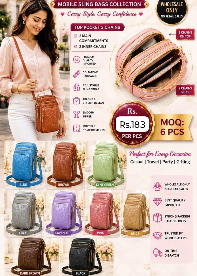 Stylish mobile sling bag