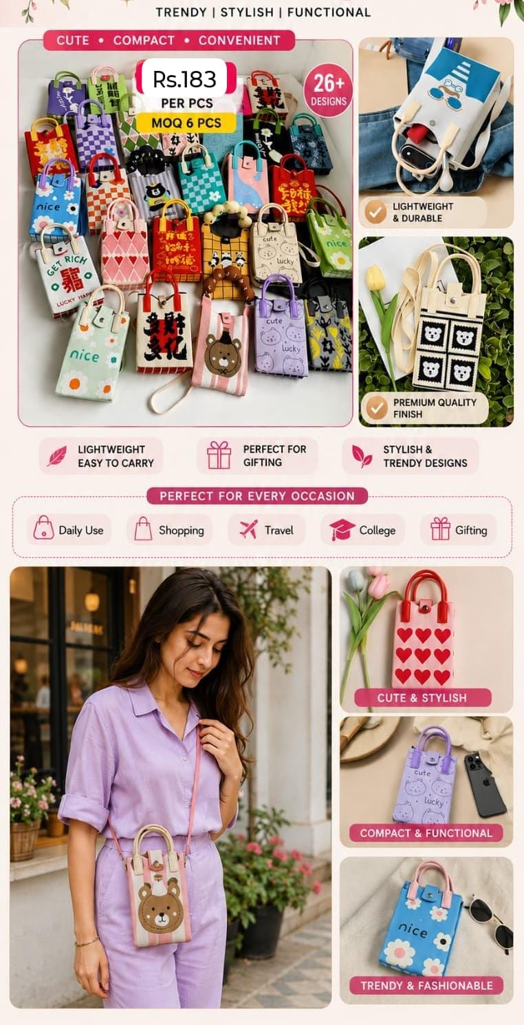 Stylish mobile sling bag