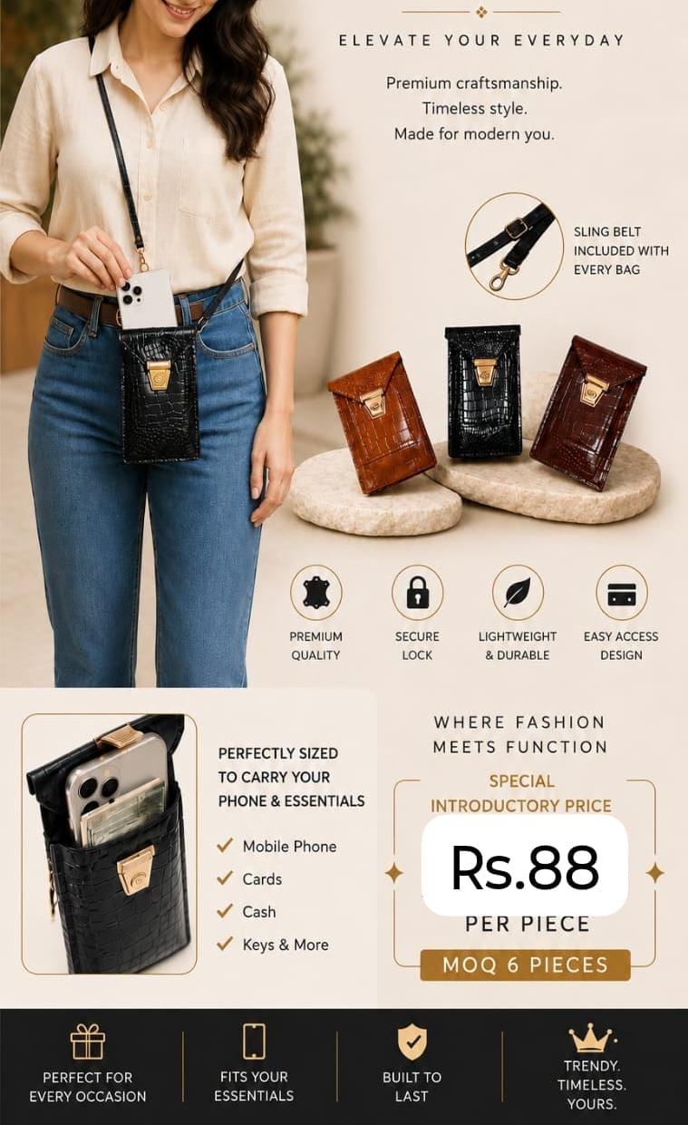 Stylish mobile sling bag