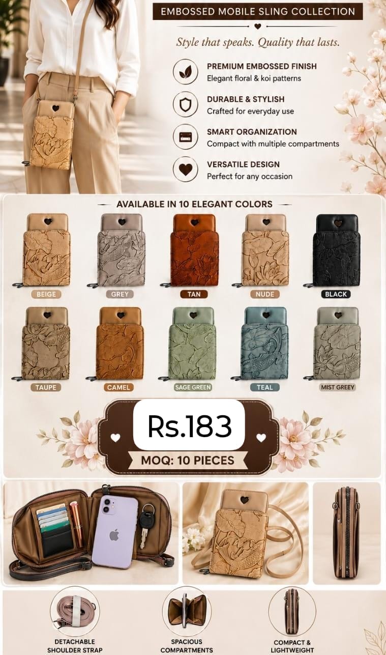 Stylish mobile sling bag