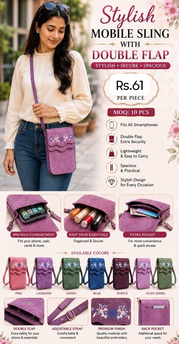 Stylish mobile sling bag