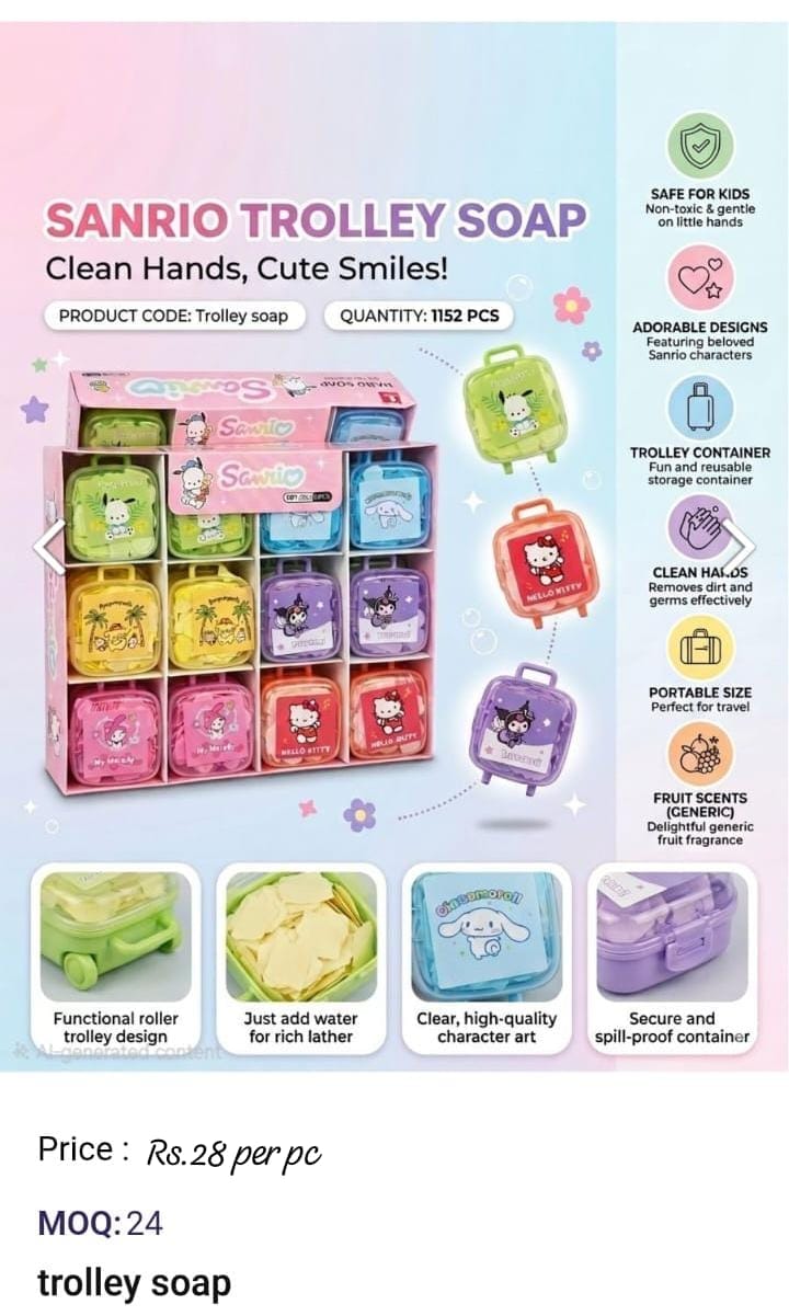 Trolley Paper Soap
