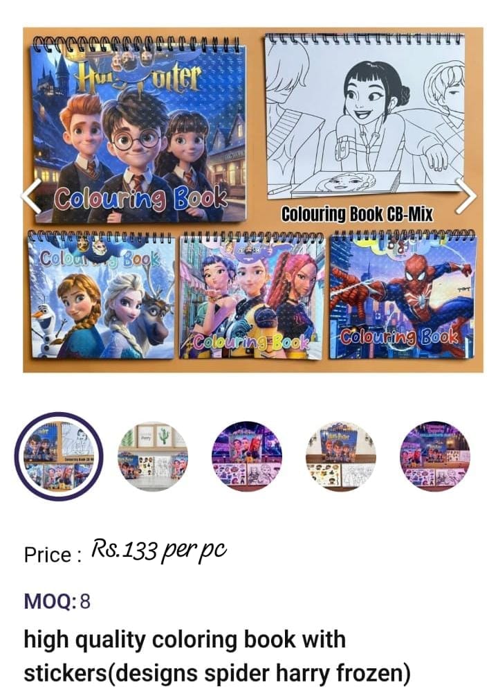 High Qulity Coloring Book With Stickers