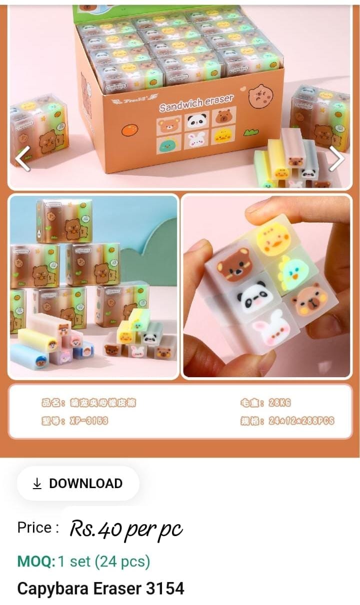 Capybara Eraser