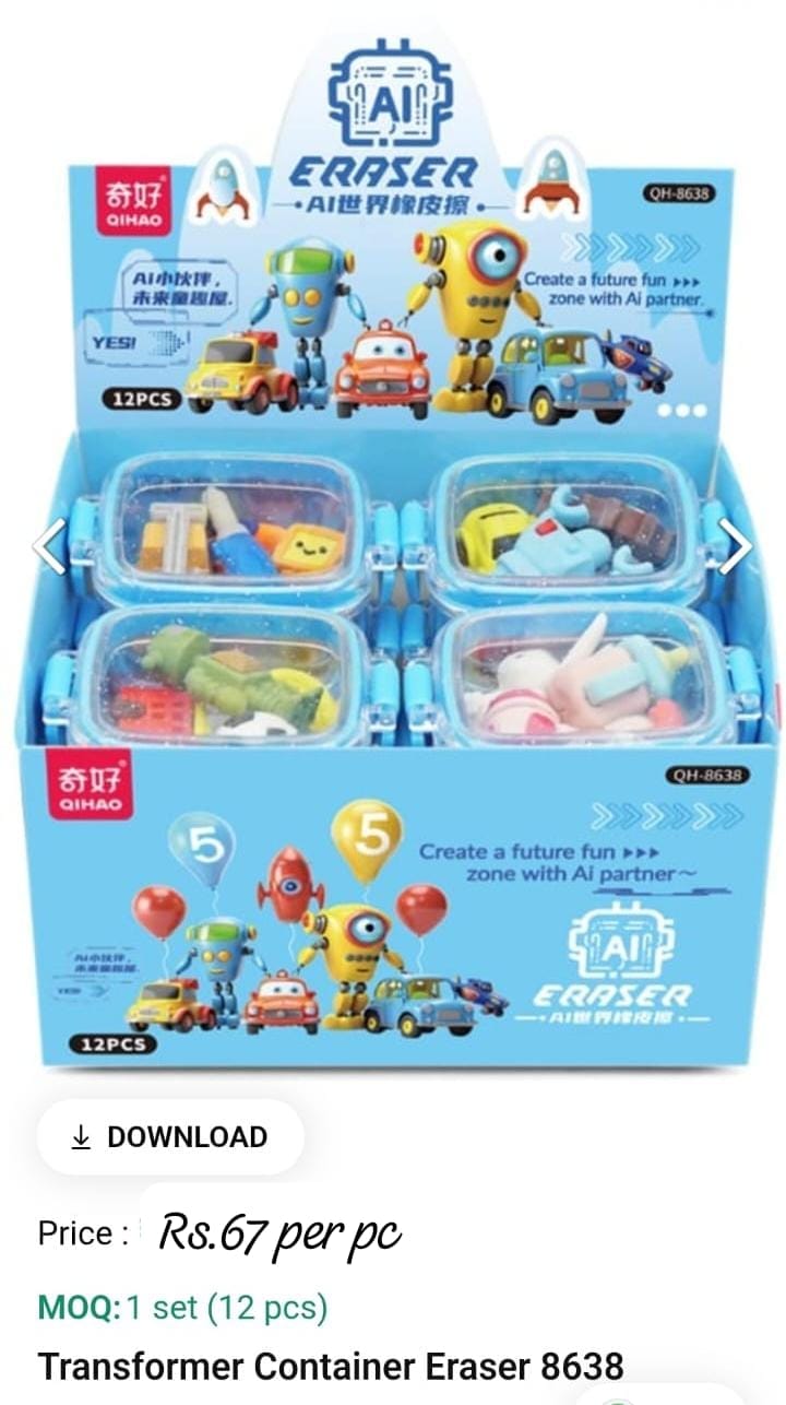 Transformer Container Eraser