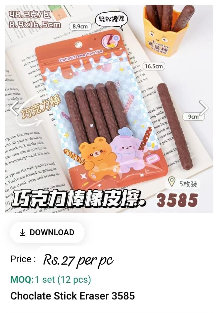 Chocolate Stick Eraser