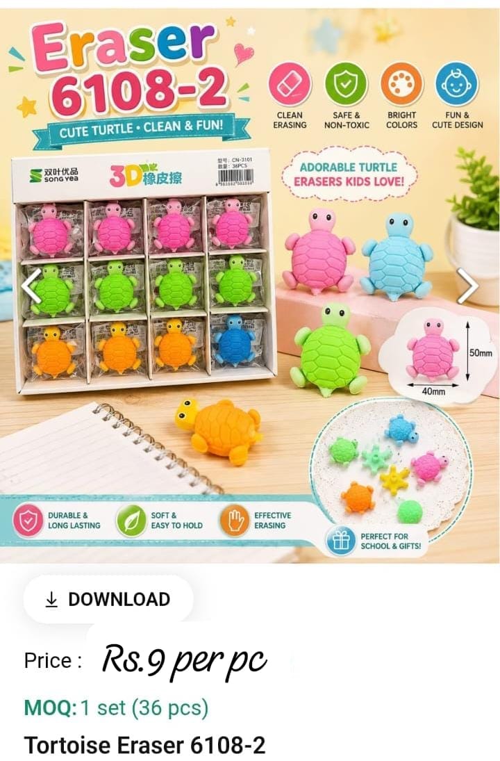 Tortoise Eraser