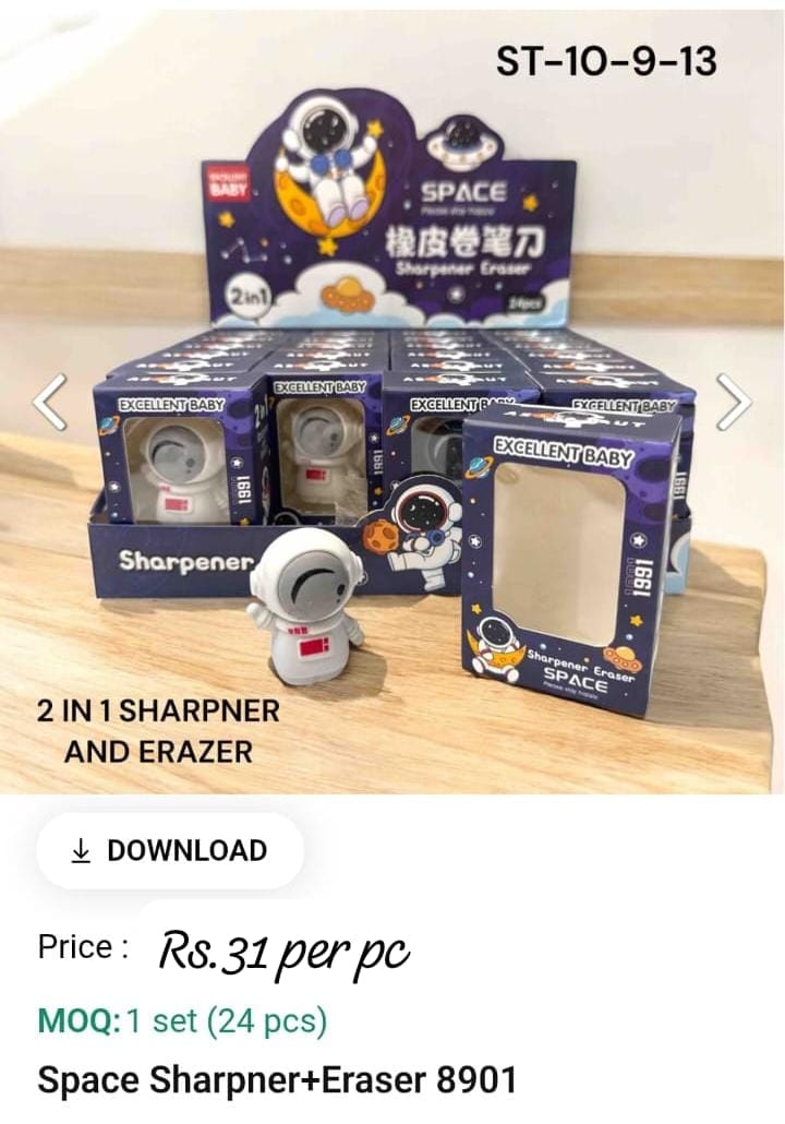 Space Sharpner And Eraser