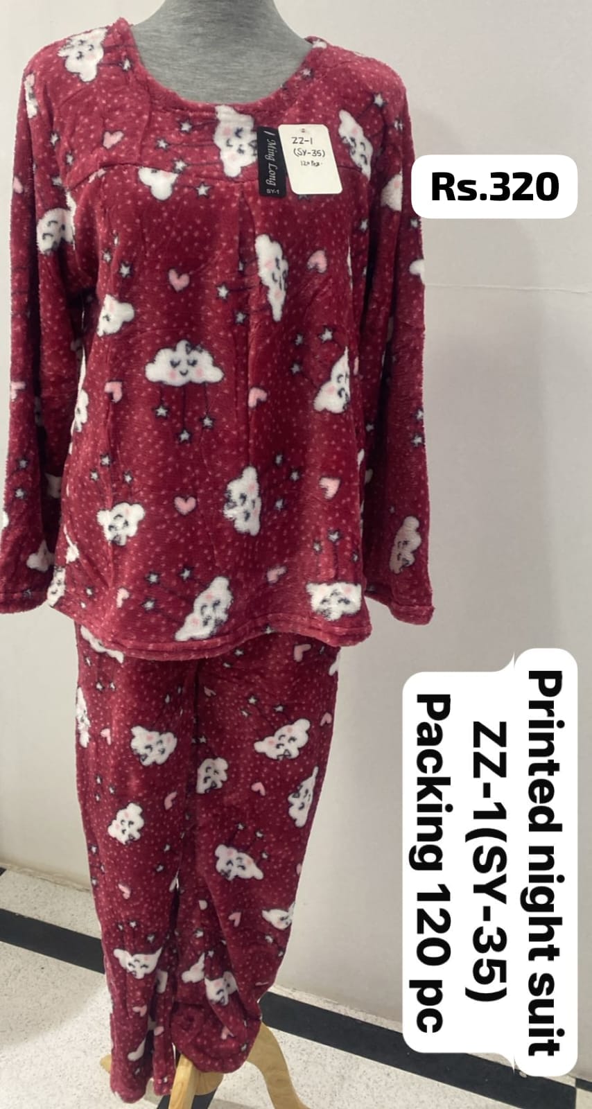 Printed Night Suit For Women