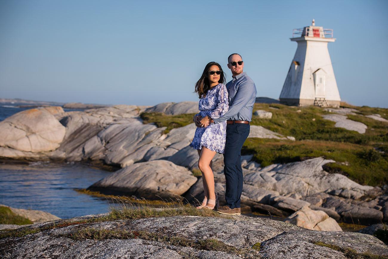 Nova Scotia Lighthouse Engagement Photos East Coast