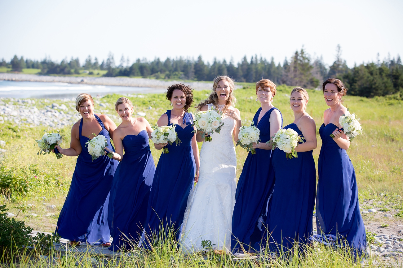 Nova Scotia Wedding Beach Whitepoint Bridesmaids Halifax