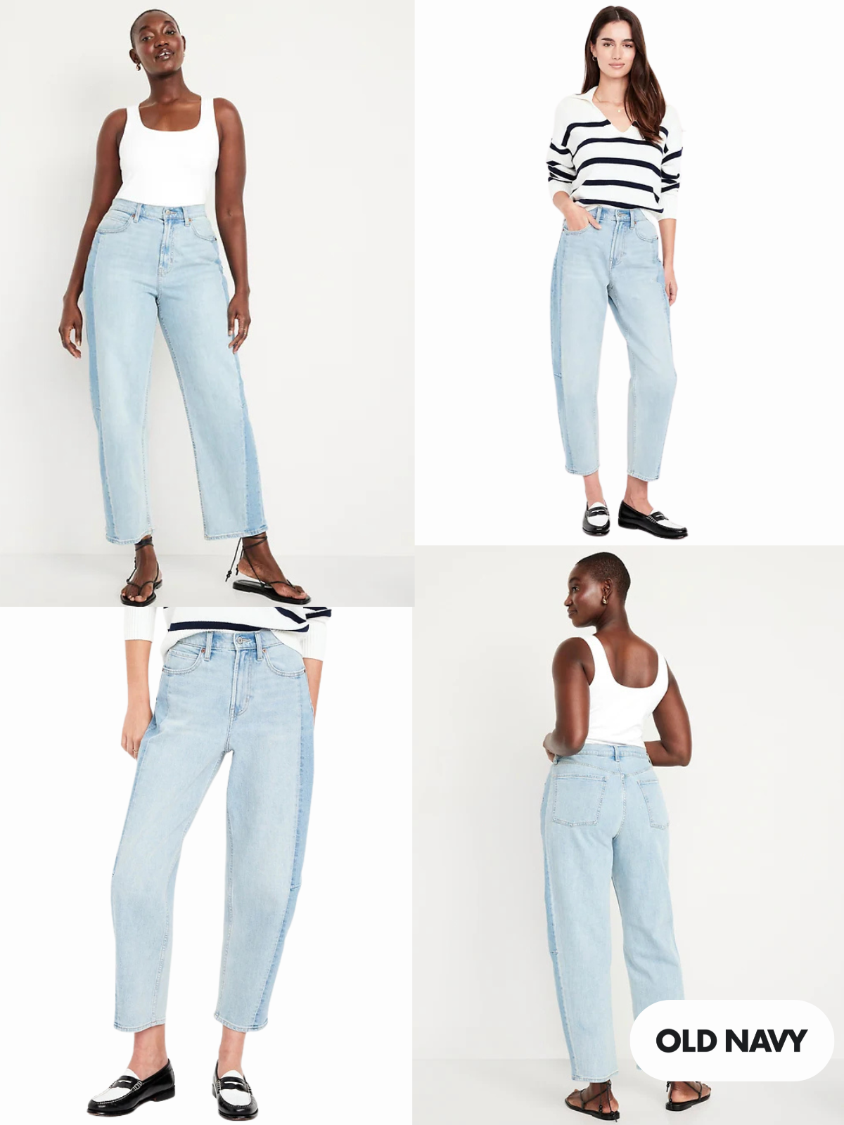Effortlessly chic and stylish, these petite-fit tapered jeans offer a versatile look for any occasion.