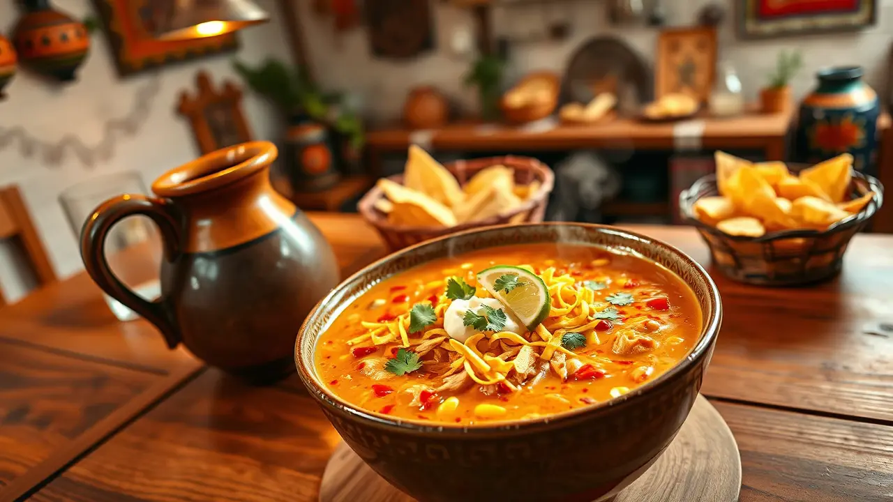 Creamy Chicken Tortilla Soup