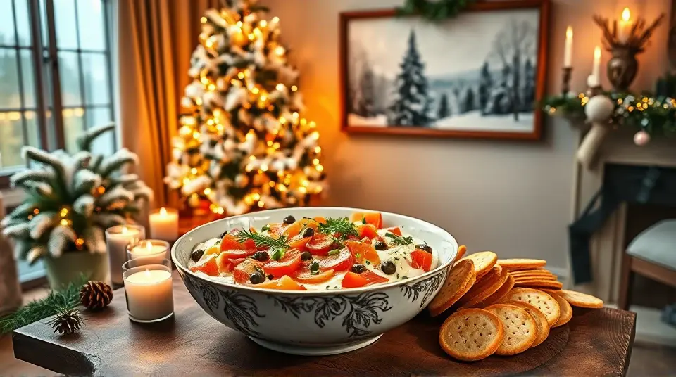 Smoked Salmon Holiday Dip