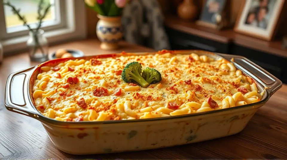 Cheesy Ham and Broccoli Bake 🥦🧀