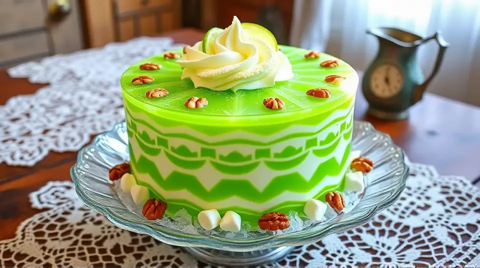 Old Fashioned Lime Cottage Cheese Jello Salad