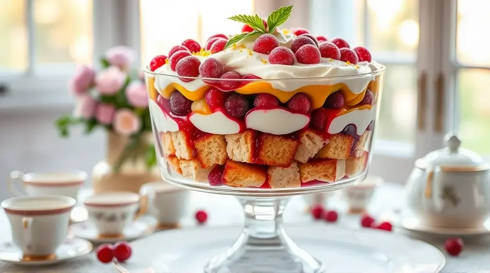 Frozen Cranberry Salad Trifle