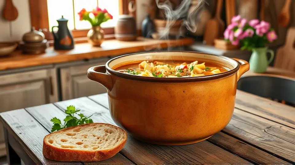 Sarah's Cozy Chicken Noodle Soup 🍲🐔