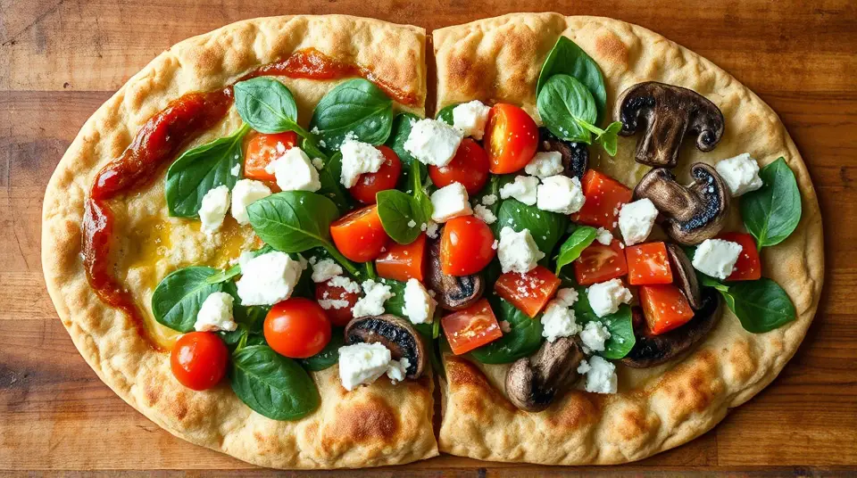 Spinach and Feta Pita Bake 🥗🍕