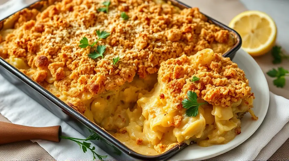 Creamy, Cheesy Cabbage Casserole