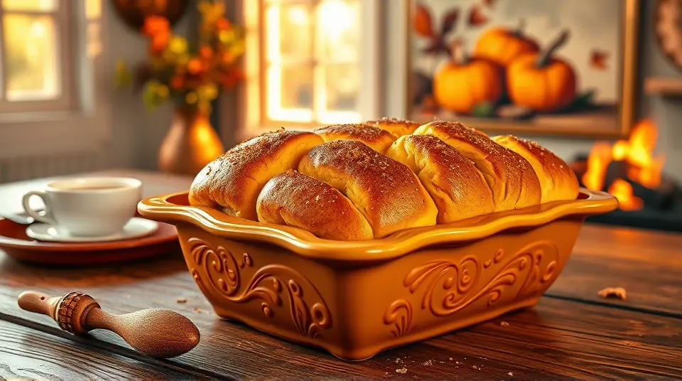Pumpkin Pull-apart Bread
