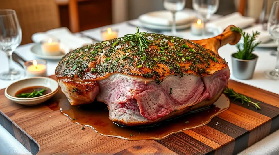 Perfect Roasted Boneless Leg of Lamb