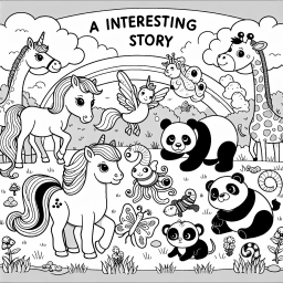 bee, clown fish, dog, giraffe, mouse, panda, pegasus, pony