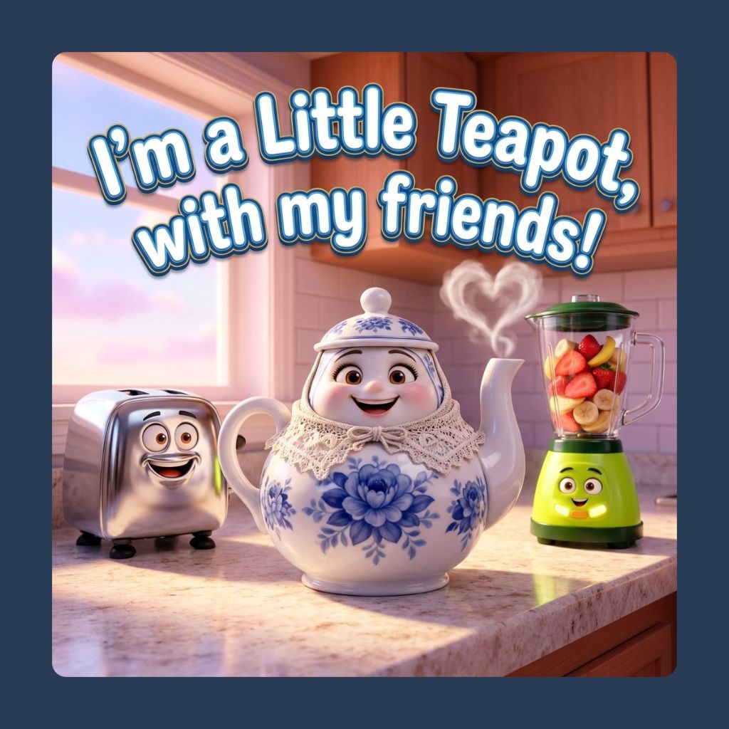 I'm a Little Teapot, with my friends!