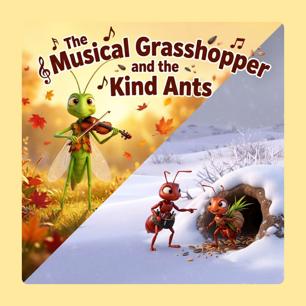 The Musical Grasshopper and the Kind Ants