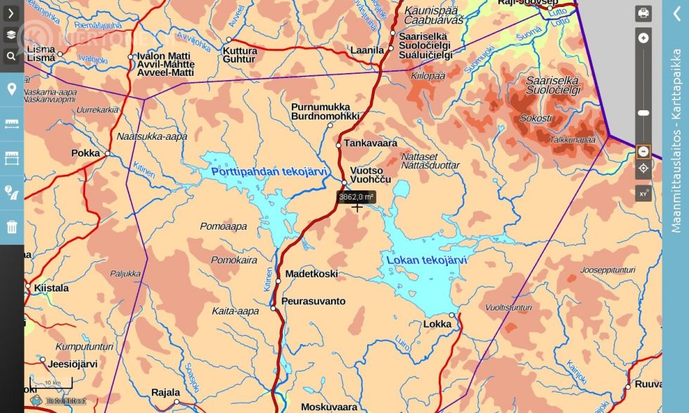 Vuohčču Vuotso Arvonvaara * metsämääräala eniten tarjoavalle*  touhutontti vaunuparkki lappi – 