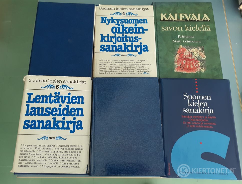 Kalevala Savon kielellä, kielenkäytön oppaita sekä Suomalainen nimikirja –  