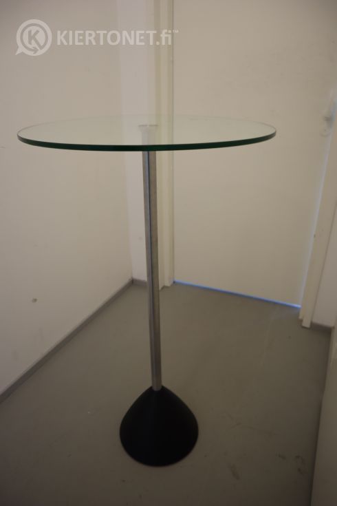 Pyöreä lasikantinen pöytä (nro 123.) – 